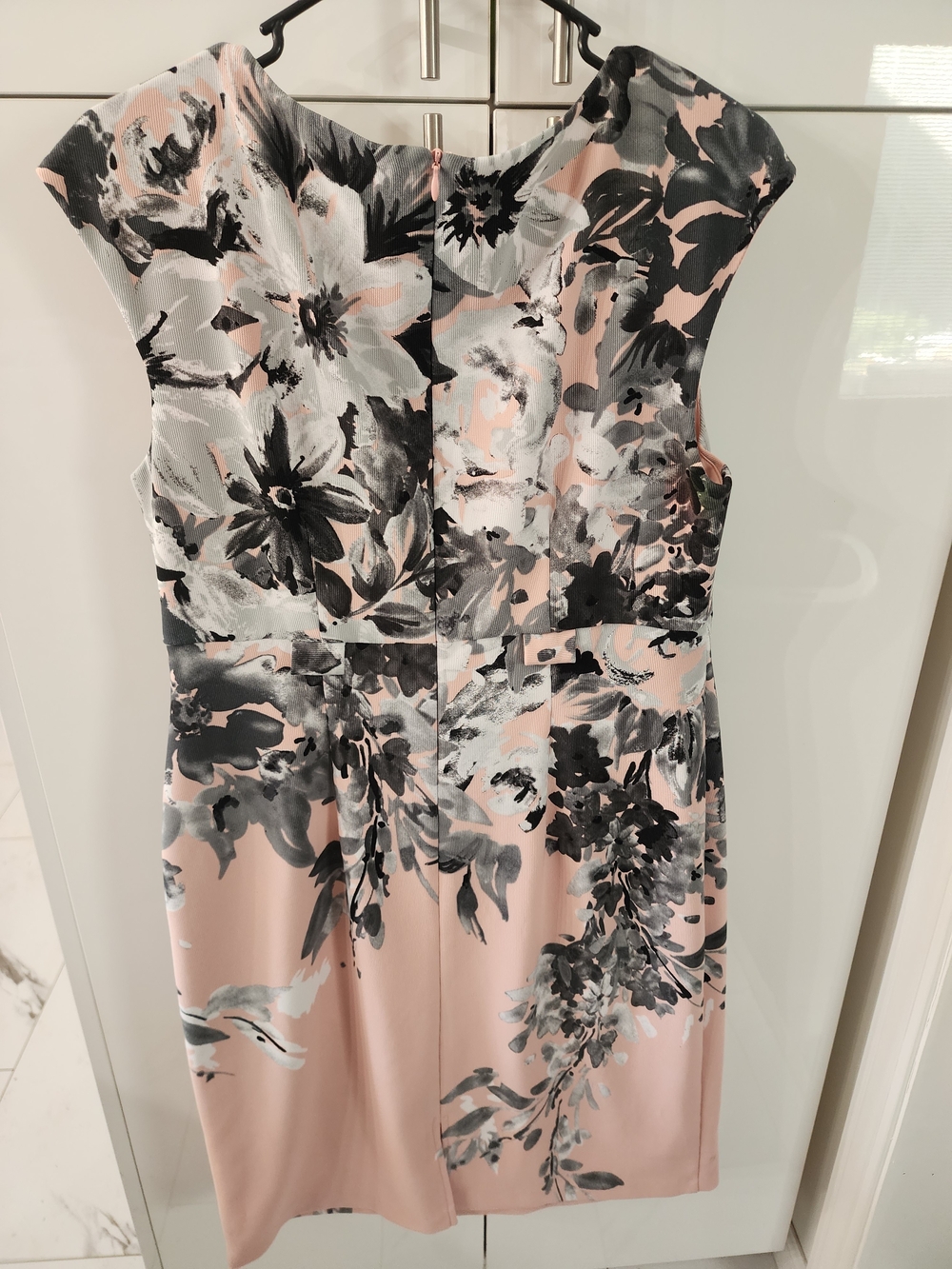 connected apparel Blush Pink Floral Sheath Dress - Picture 4 of 4
